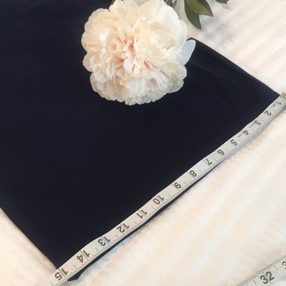 Emma & Michele Navy Cropped Jumper Jumpsuit Wide Legs Women’s Size Small - Picture 15 of 15